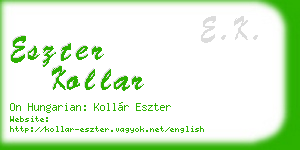 eszter kollar business card